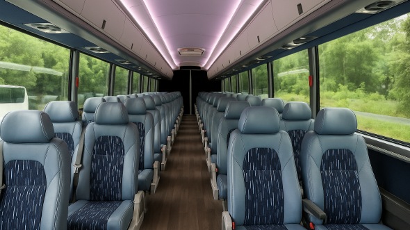 Interior of Charter Bus Company Bristol's 15 Passenger Minibus in Bristol