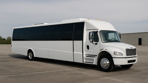 Exterior of Charter Bus Company Bristol's 18 Passenger Minibus in Bristol