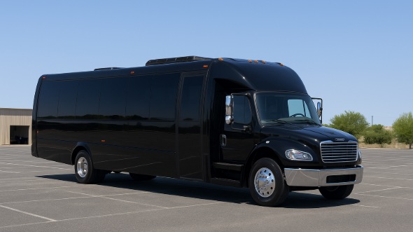 Exterior of Charter Bus Company Bristol's 20 Passenger Mini bus in Bristol