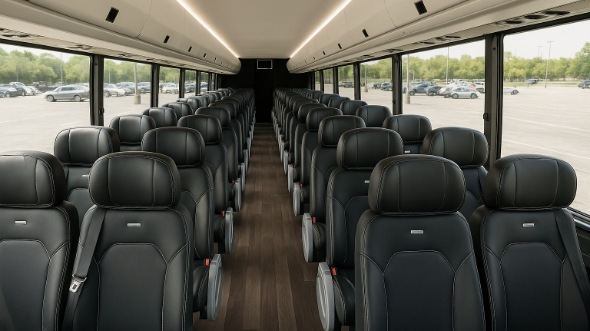 Interior of Charter Bus Company Bristol's 20 Passenger Mini bus in Bristol