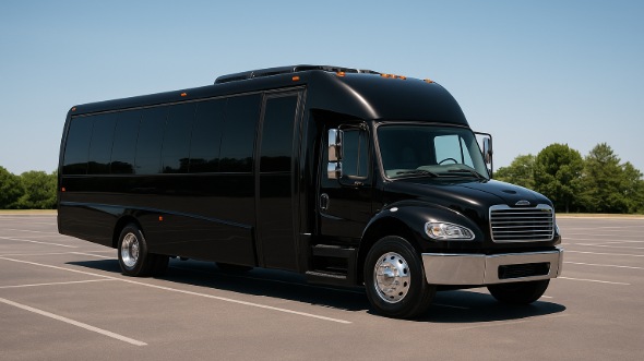 Exterior of Charter Bus Company Bristol's 28 Passenger Mini bus in Bristol