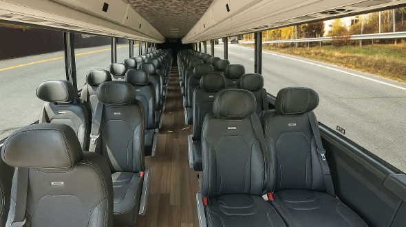 Interior of Charter Bus Company Bristol's 28 Passenger Mini bus in Bristol