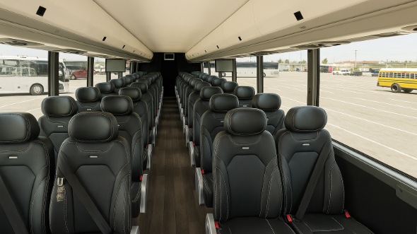 Interior of Charter Bus Company Bristol's 30 Passenger Minibus in Bristol