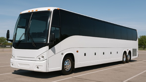 Exterior of Charter Bus Company Bristol's 50 Passenger Charter Bus in Bristol