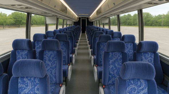 Interior of Charter Bus Company Bristol's 56 Passenger Charter Bus in Bristol