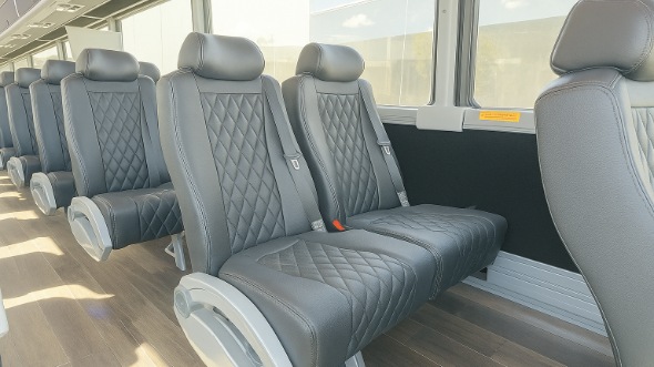 bristol 28 passenger minibus inside
