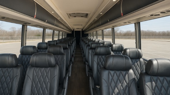 bristol 55 passenger charter bus inside