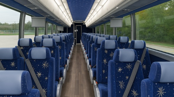 bristol 55 passenger charter bus interior