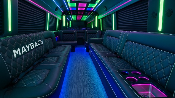 bristol party bus rental inside