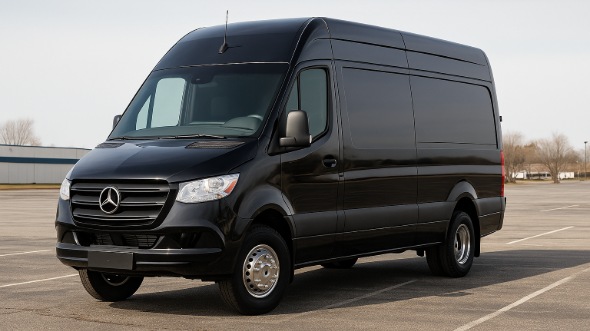 Exterior of Charter Bus Company Bristol's Sprinter Van Rental With Driver in Bristol